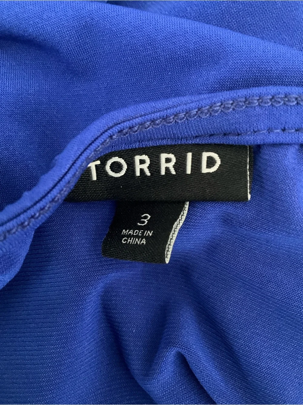 Torrid 3X Cobalt Blue Sleeveless Wrap-Style Tunic - Picture 8 of 10